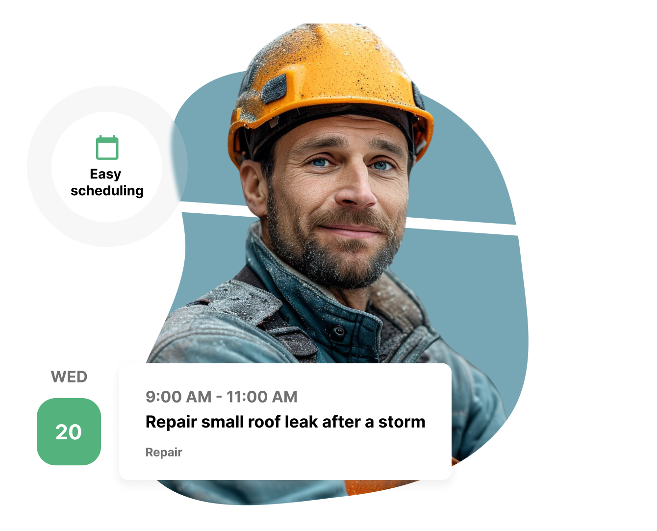 Roofing contractor field service software